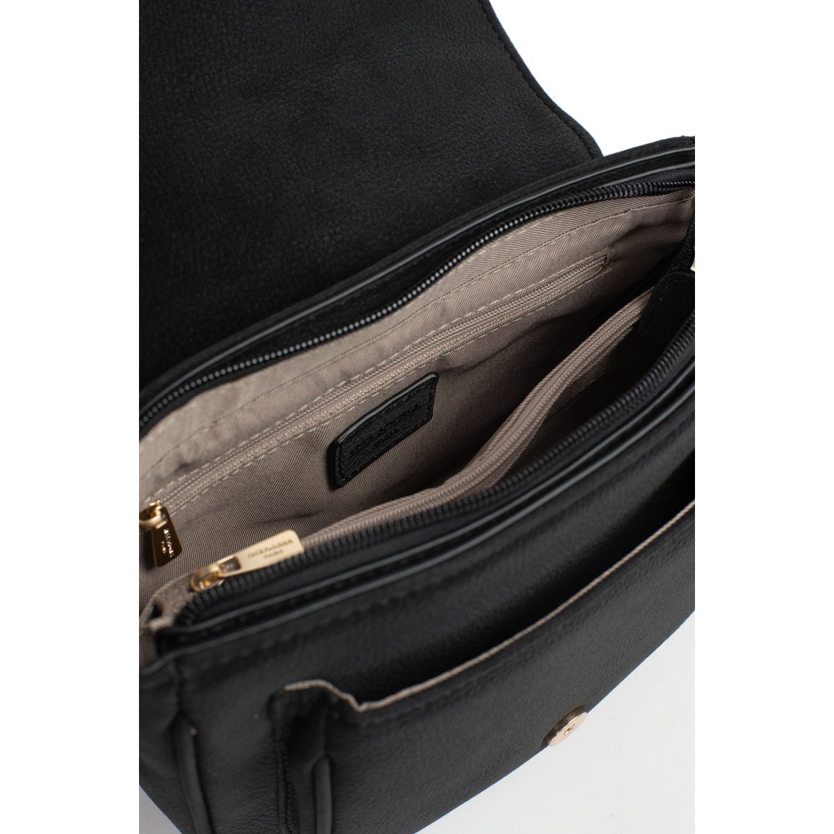 Sac porté travers EVE noir, HEXAGONA