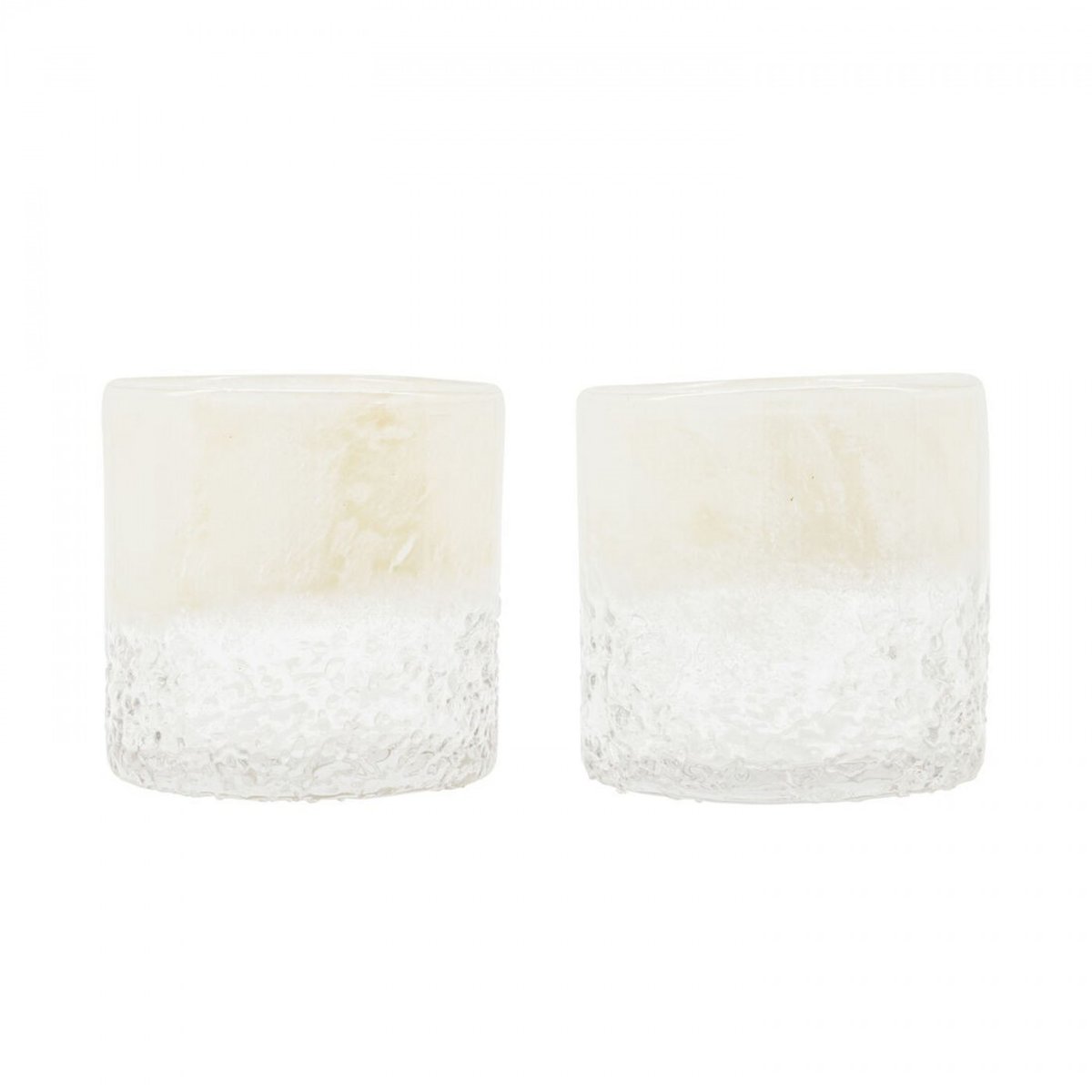 Lot de 2 photophores Teagan blanc, HOUSE DOCTOR