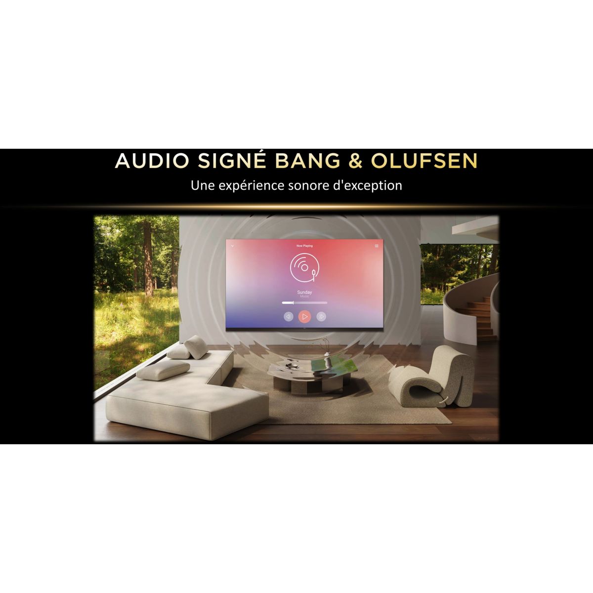 TV Mini LED 85C79L (2026) 85" (215 cm) - Expérience Gaming, 144Hz, système sonore Bang & Olufsen noir, TCL