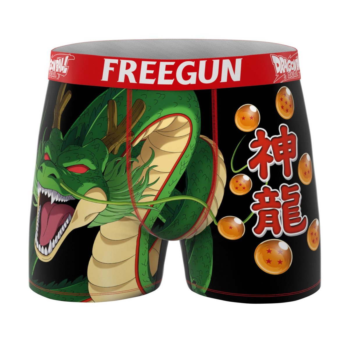Lot De 4 Boxers Dragon Ball Daima orange/fushia/bleu/noir/vert/jaune, FREEGUN