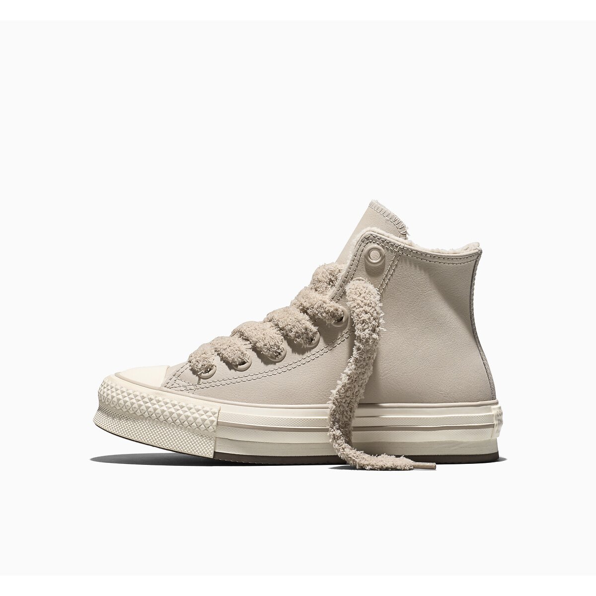 Sneakers in pelle CHUCK TAYLOR ALL STAR EVA LIFT WEATHERIZED beige chiaro, CONVERSE