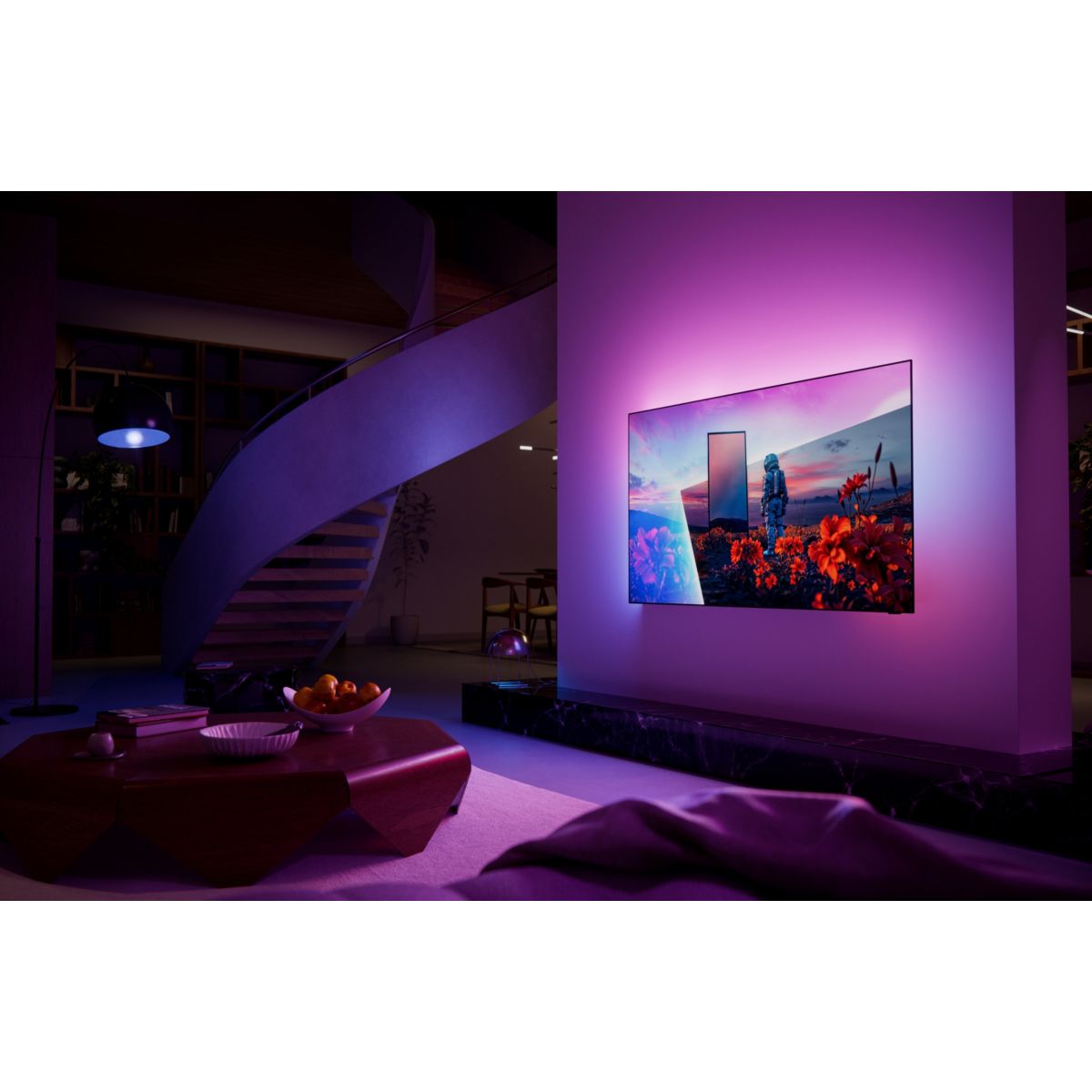 TV OLED 55OLED811 (2026) 55" (139 cm) 4K Ultra HD - Expérience Cinéma & Gaming, 120Hz, Ambilight, Smart TV couleur unique, PHILIPS