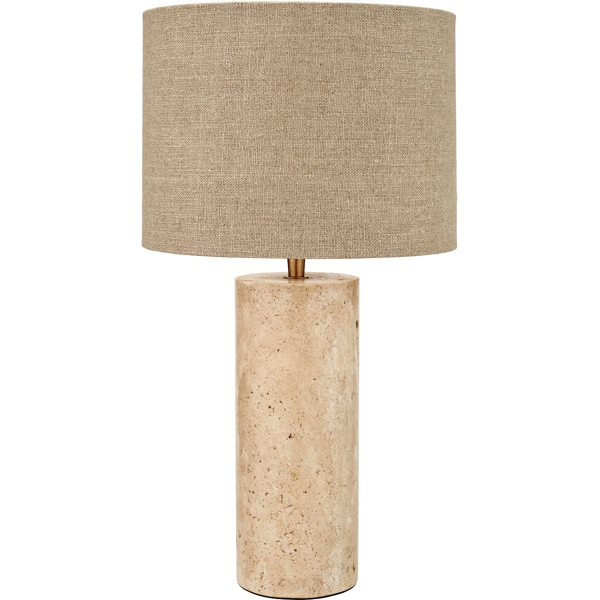 Kendra Natural Marble Cylinder Table Lamp natural, ÉDITÉ