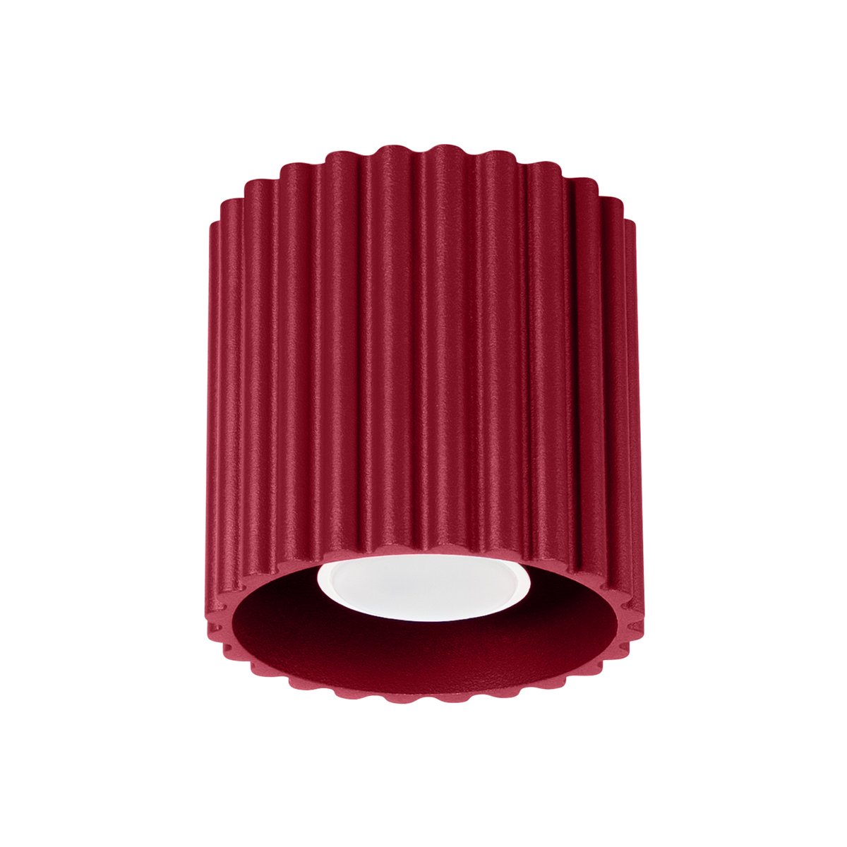 Plafonnier Aluminium Bourgogne GU10 1 Aura rouge, EDEN