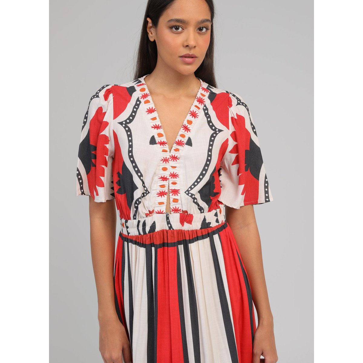 Robe Midi ODEMARIA sage ecru, AN'GE