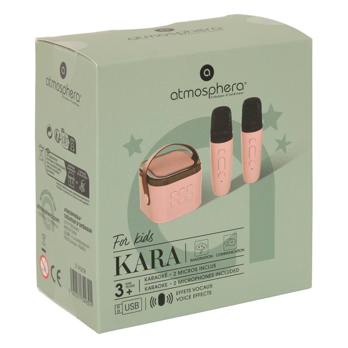 Karaoké pour enfant KARA rose, ATMOSPHERA FOR KIDS