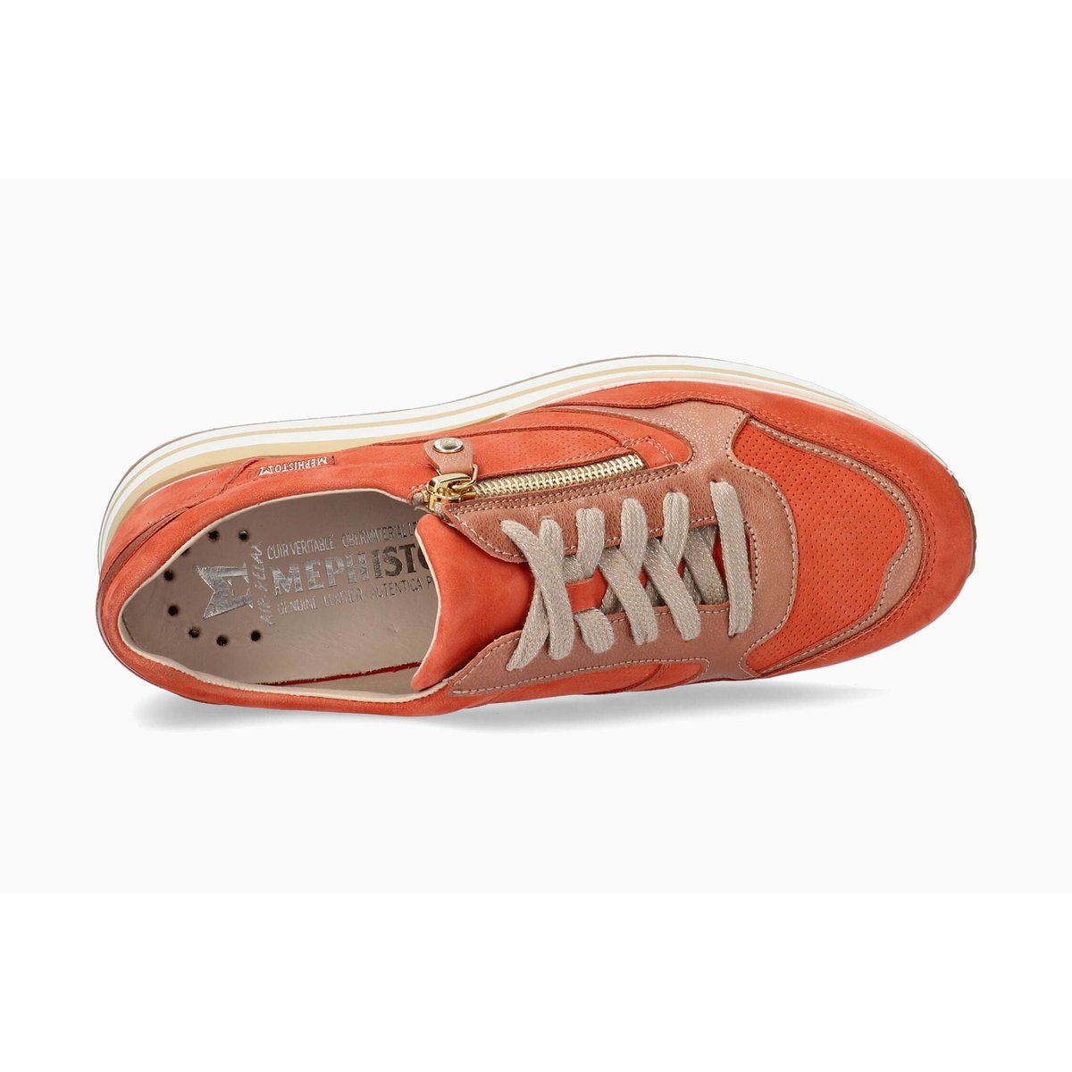 Baskets en cuir OLIMPIA marron 5137, MEPHISTO