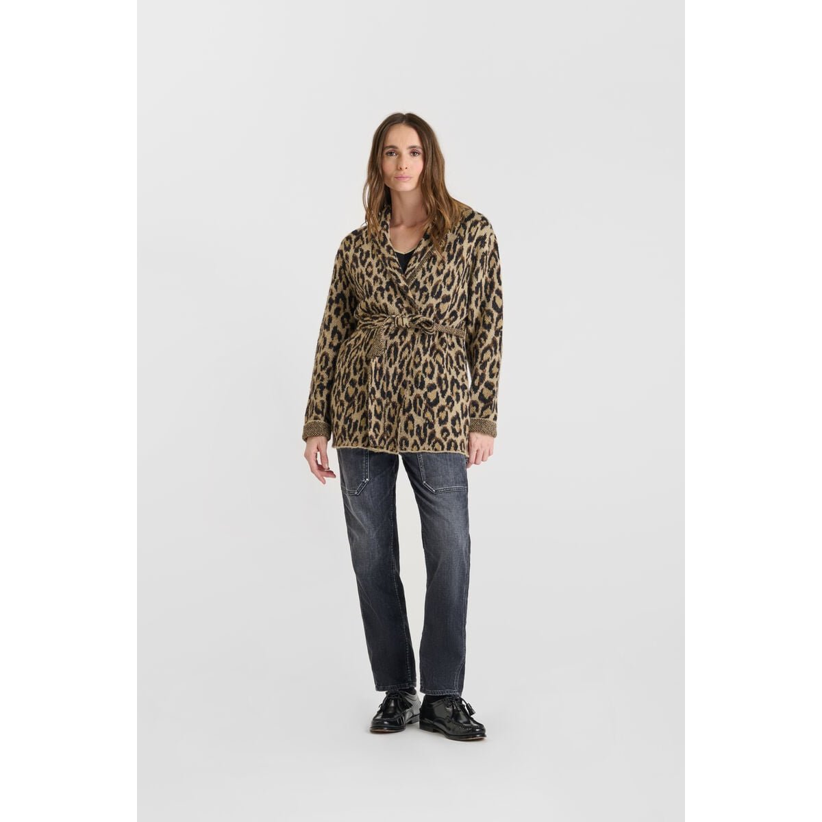 Cardigan BARRY leopard, LE TEMPS DES CERISES