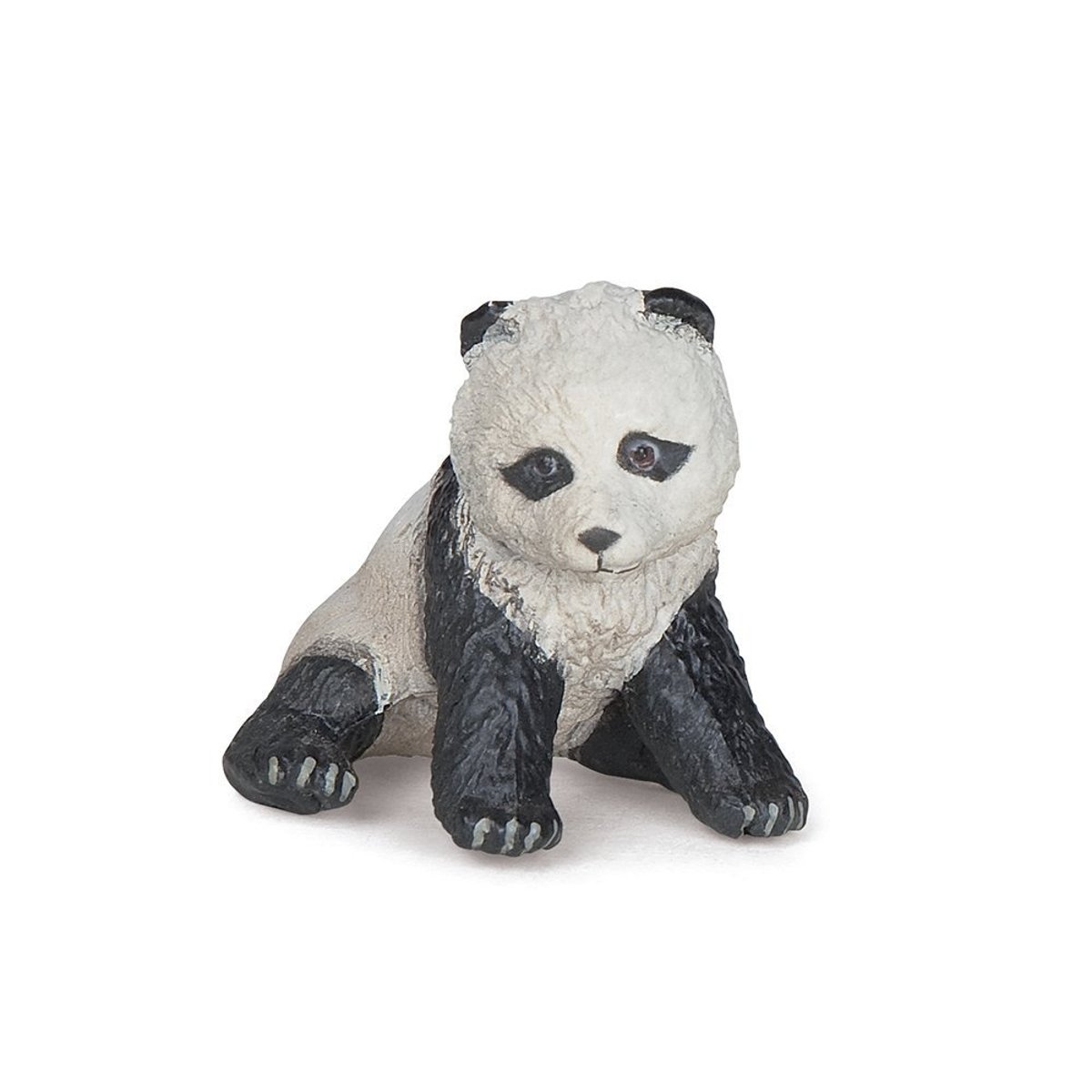 Figurine Bébé panda assis noir, PAPO