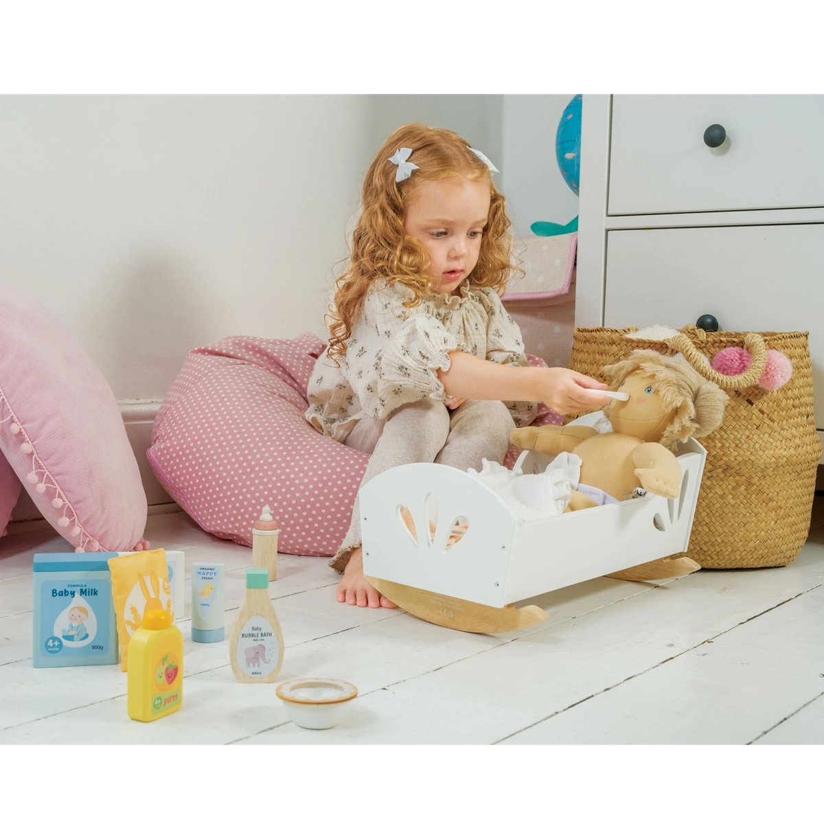 Coffret de soins pour bébé beige, TENDER LEAF TOYS