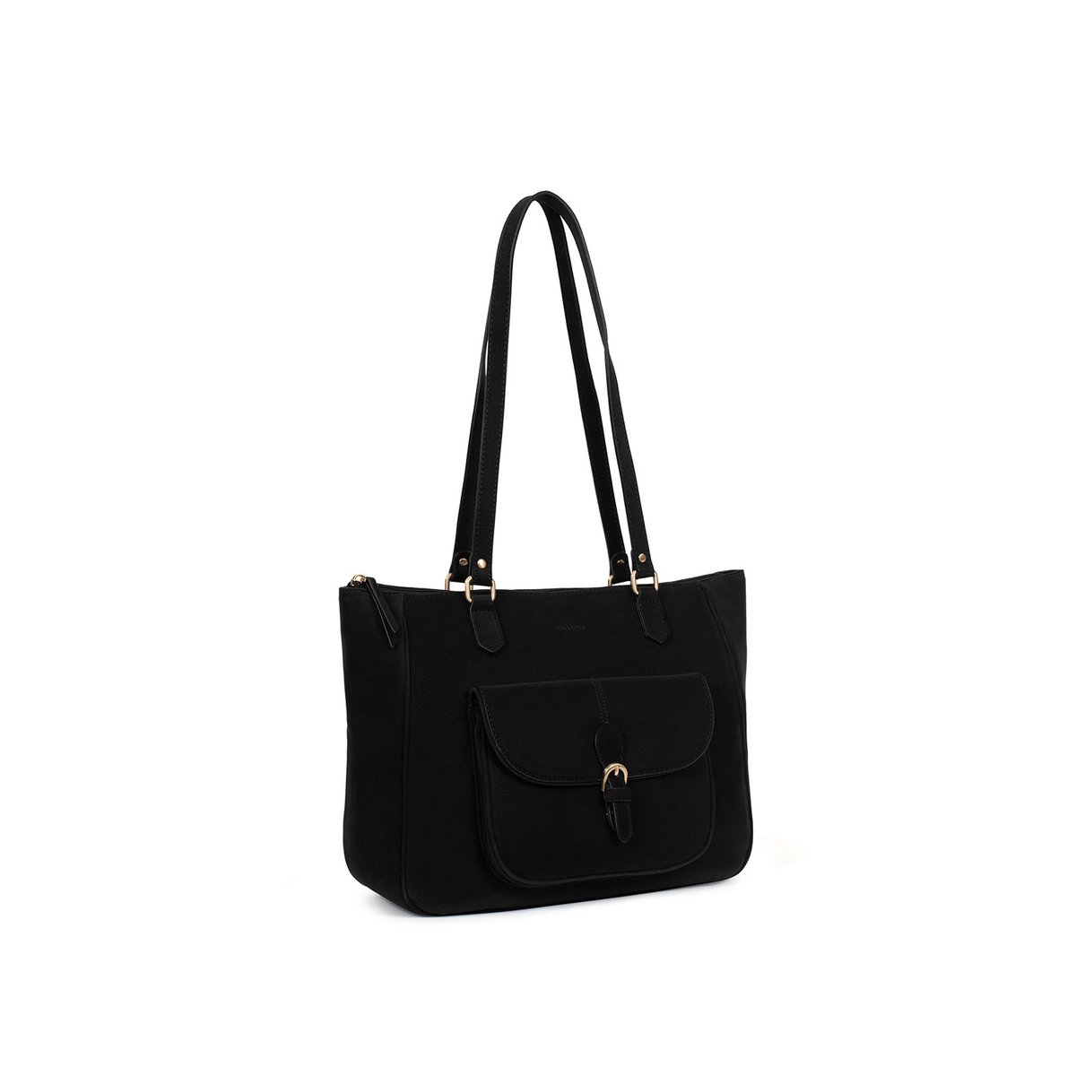 Sac cabas porté épaule EVE noir, HEXAGONA