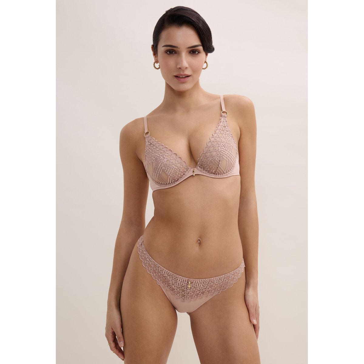 Tanga Éloge du Désir misty blush, AUBADE