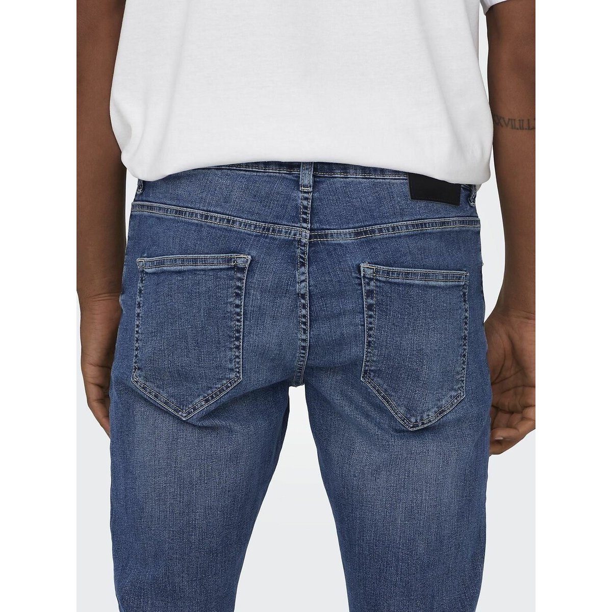 Rechte jeans Weft middelblauw , ONLY & SONS