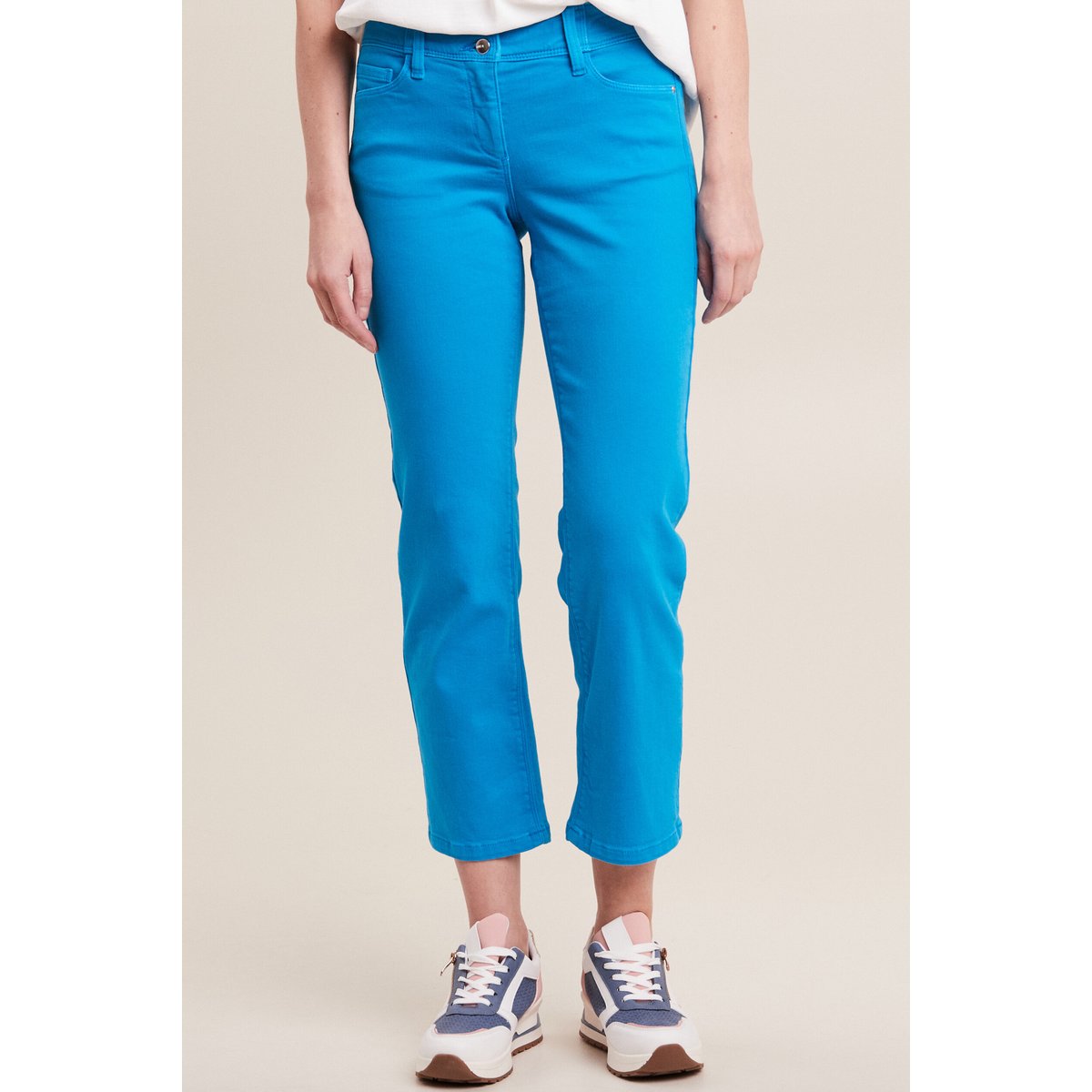 Jean droit taille basse 7/8ème bleu, BREAL