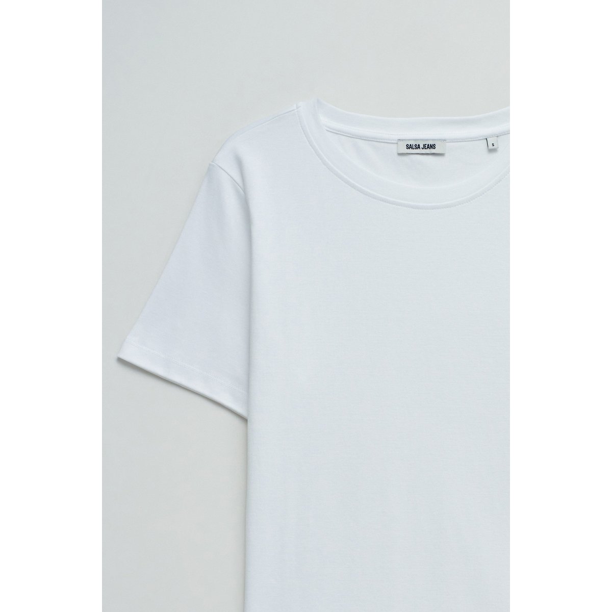 T-SHIRT BASIQUE blanc, SALSA JEANS
