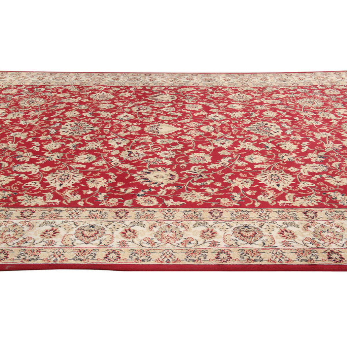 Tapis de salon style orient tissé plat SHIRA rouge, NOVATREND