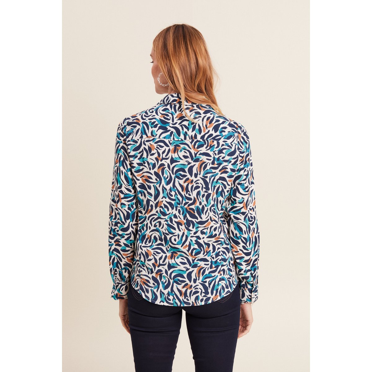 Chemise manches longues bleu canard, BREAL