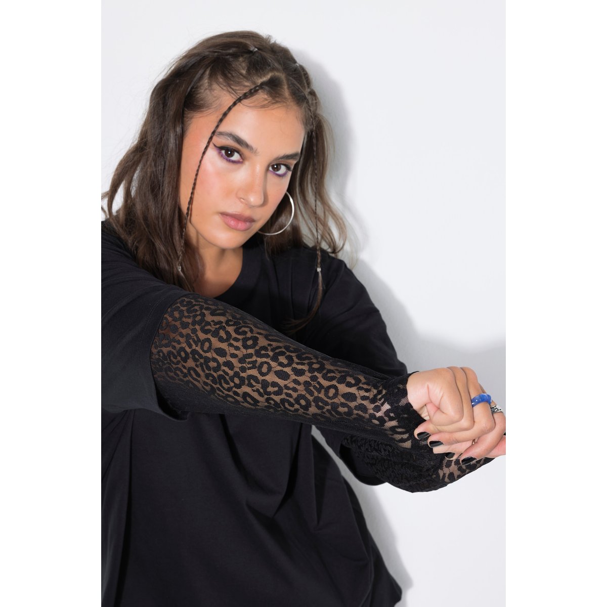 T-shirt oversize noir, STUDIO UNTOLD