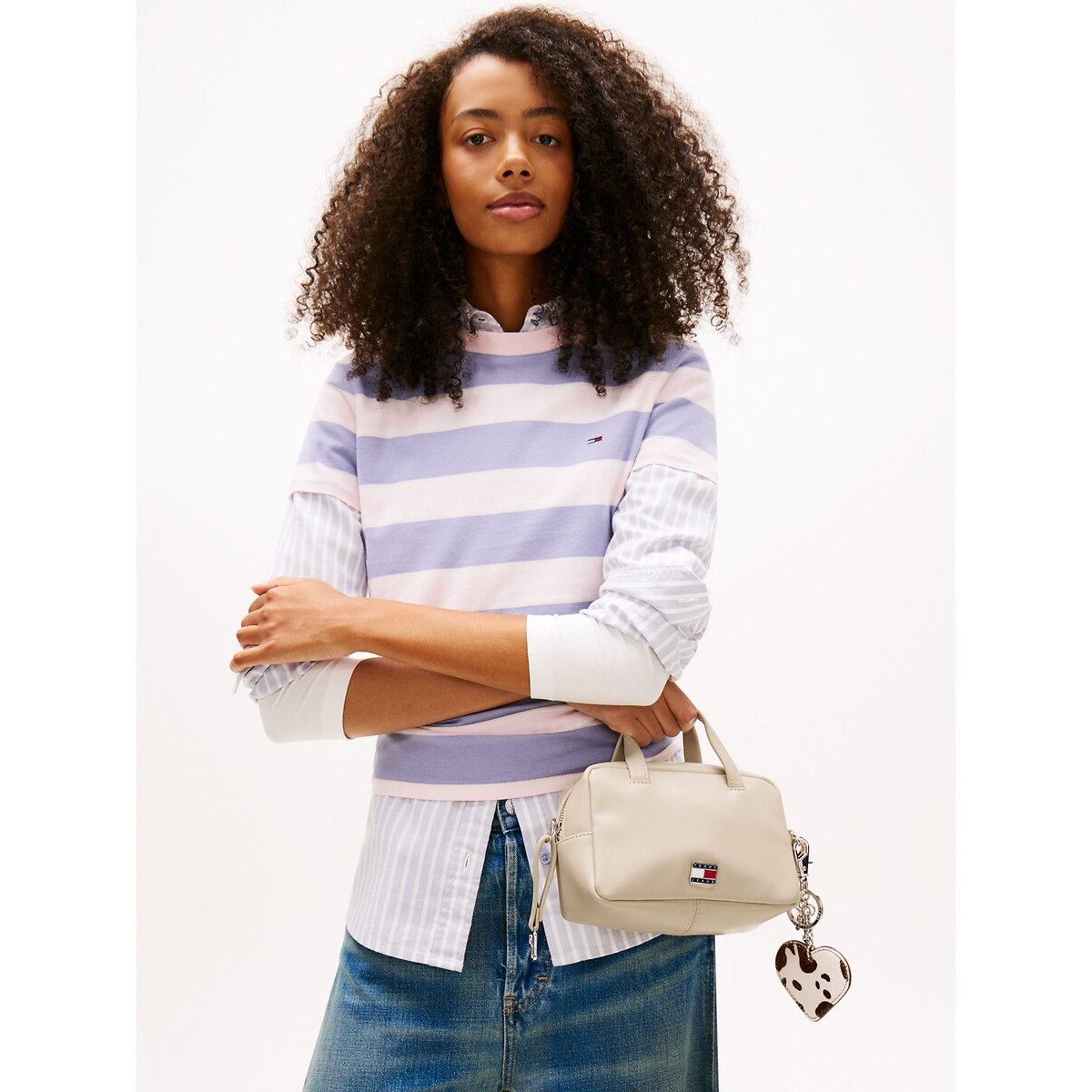 Sac à main beige, TOMMY JEANS