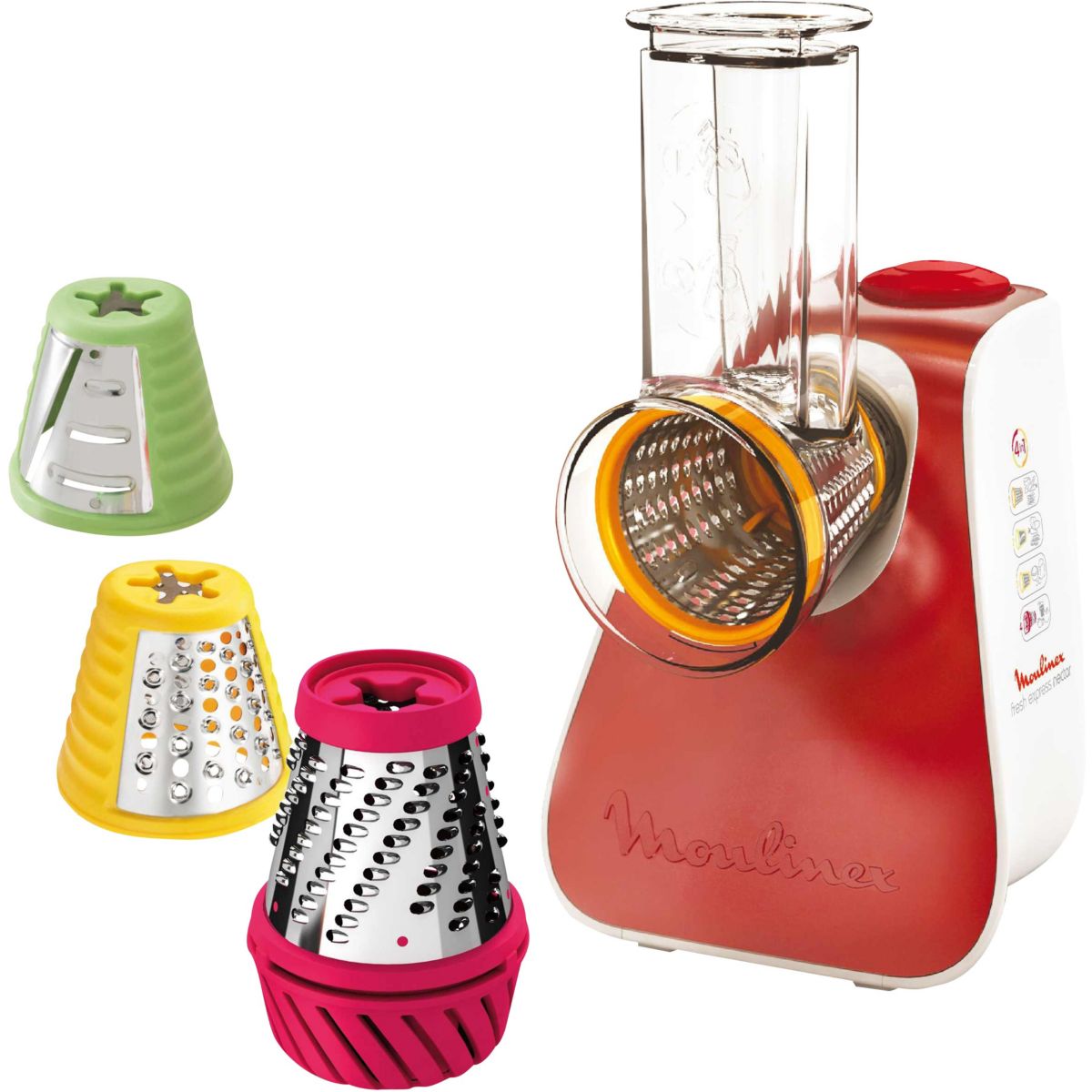 Fresh Express Nectar 4 en 1 DJ764510 blanc + rouge, MOULINEX