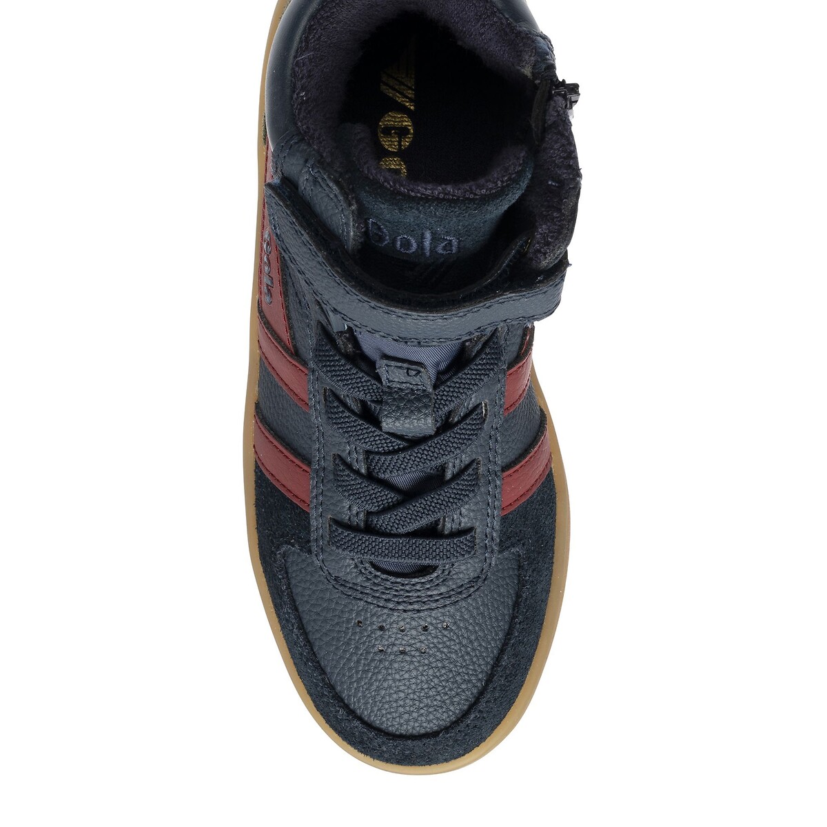 Kids Talon High Top Trainers navy blue/red, GOLA