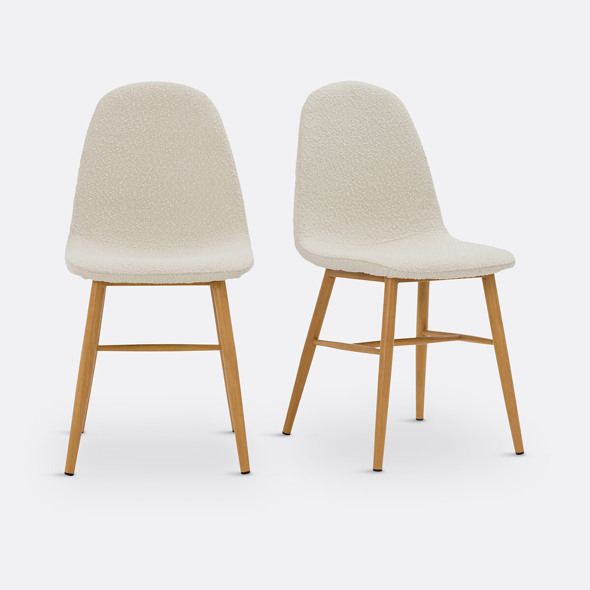 Set of 2 Polina Boucle Dining Chairs ecru , LA REDOUTE INTERIEURS
