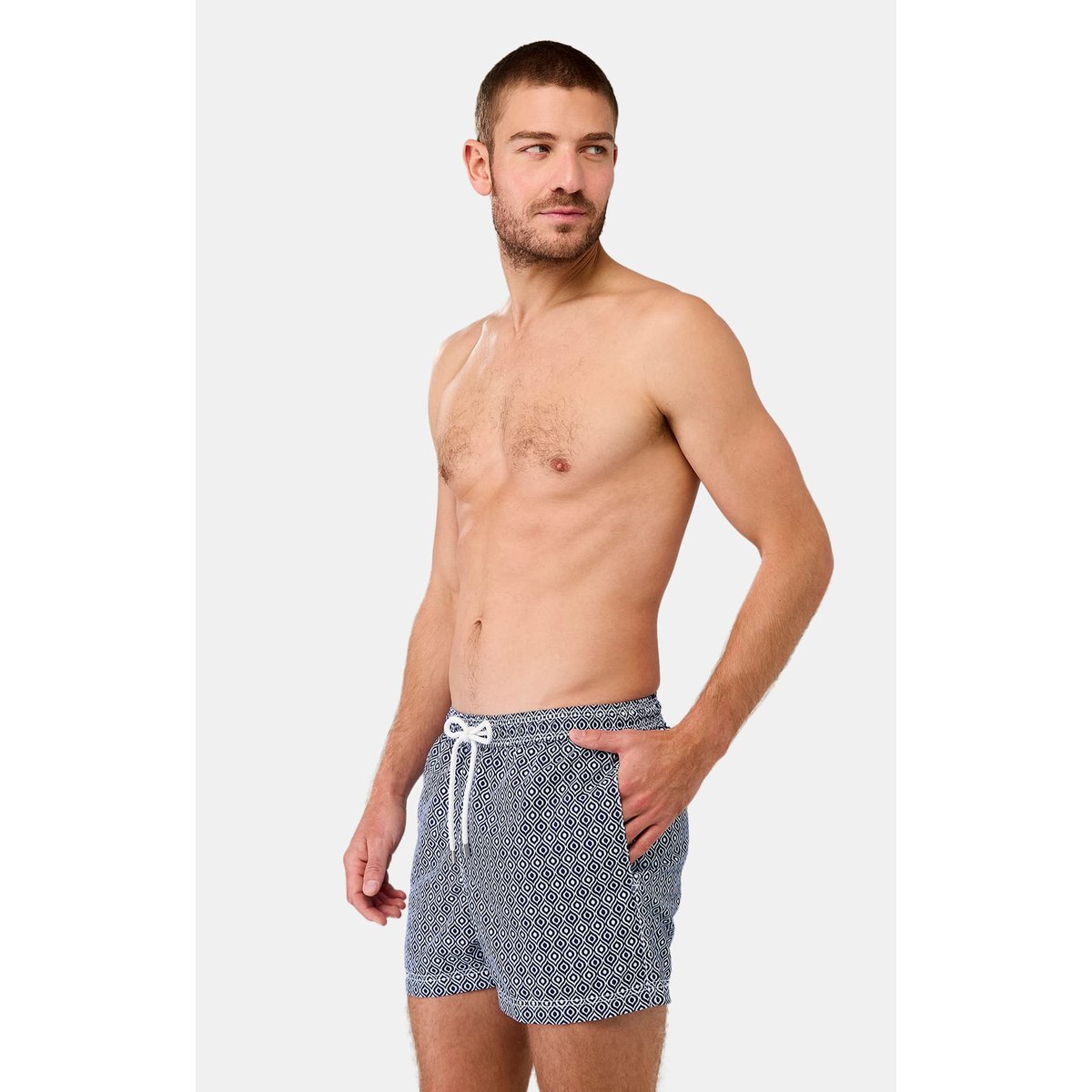 Short de bain en polyester recyclé Miro marine, ARTHUR