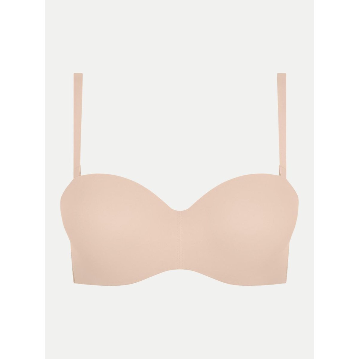 Soutien-gorge bandeau coques bretelles amovibles NORAH beige doré, CHANTELLE