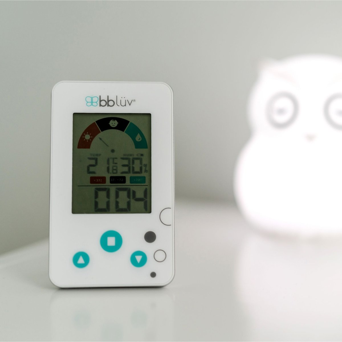 Thermomètre de chambre 2 en 1 blanc, BBLÜV