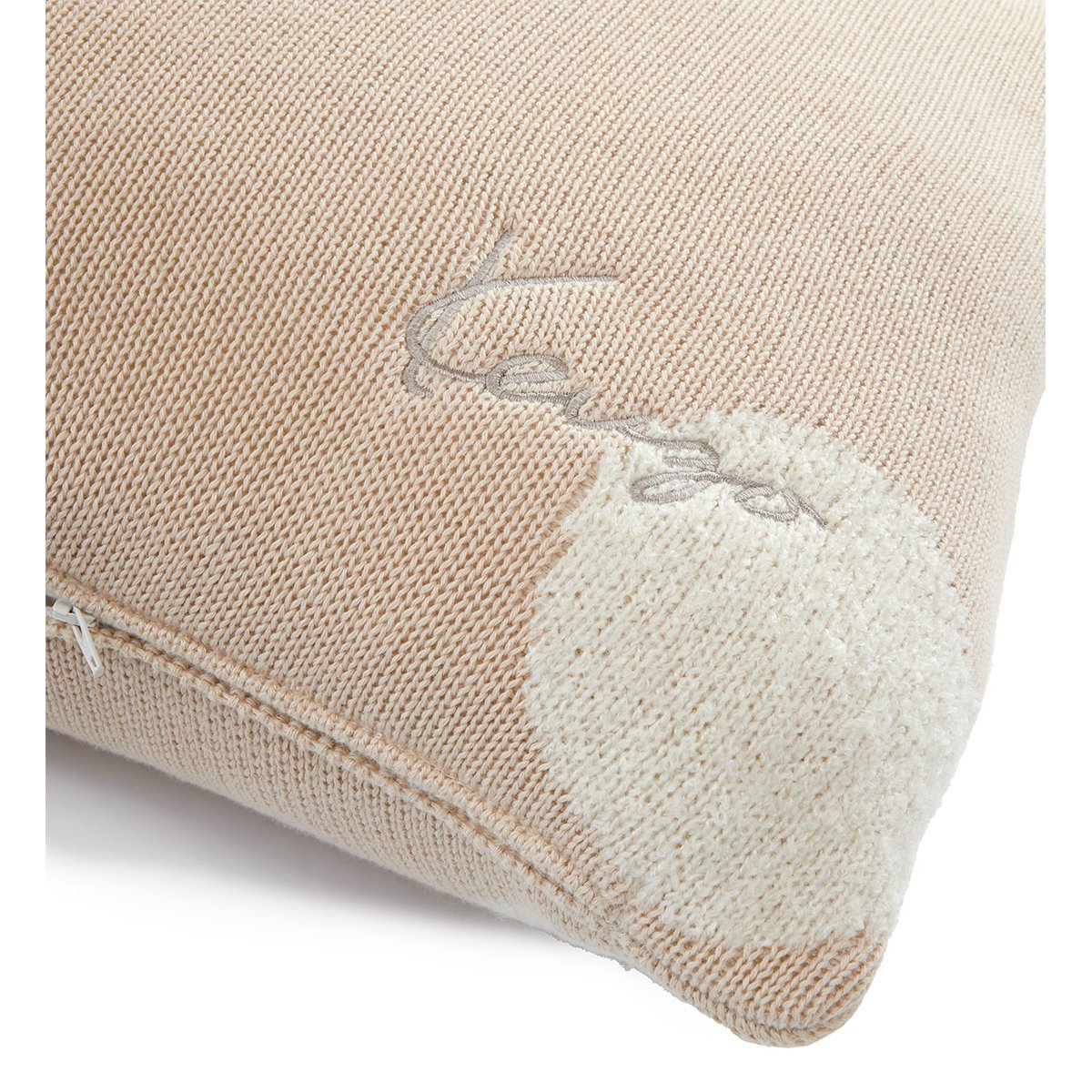 Housse de coussin en maille, K DOT sable, KENZO HOME