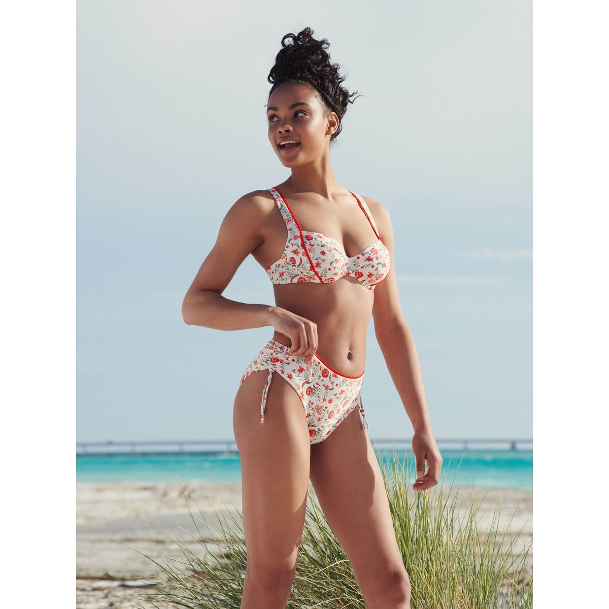 Haut maillot de bain armaturé Java ivoire, LISCA