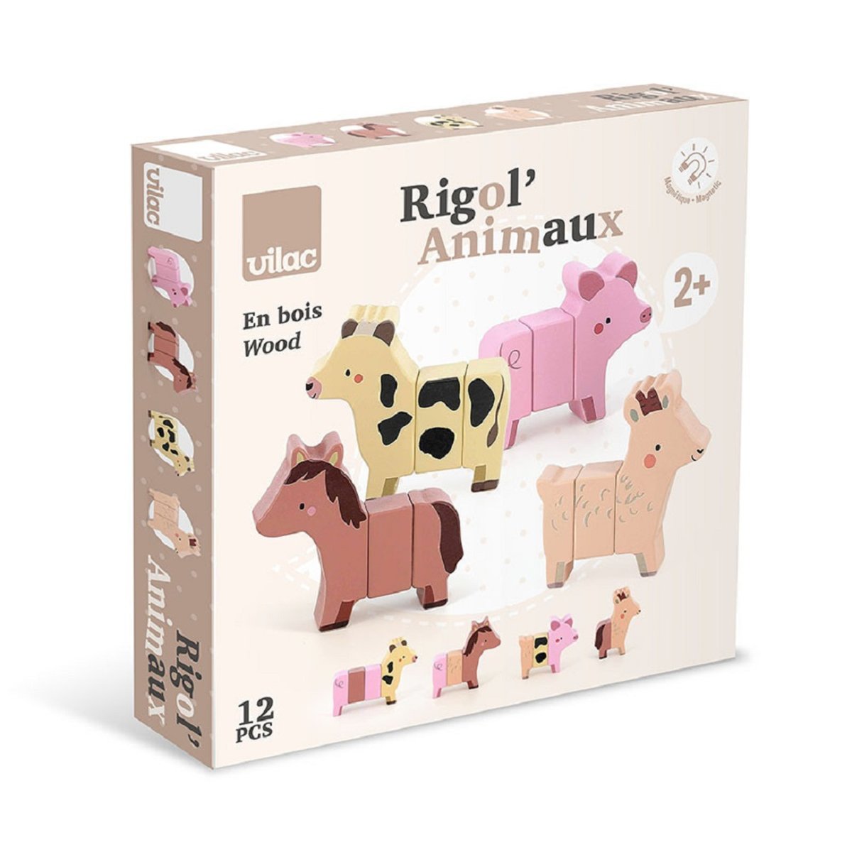 Rigol’animo de la ferme marron, VILAC