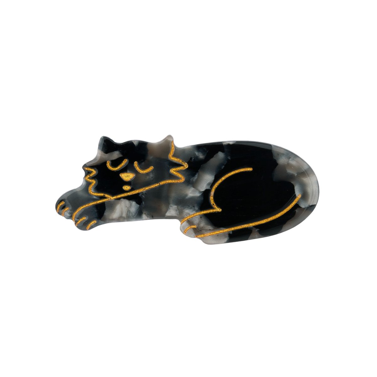 Barrette CHAT NOIR noir, COUCOU SUZETTE