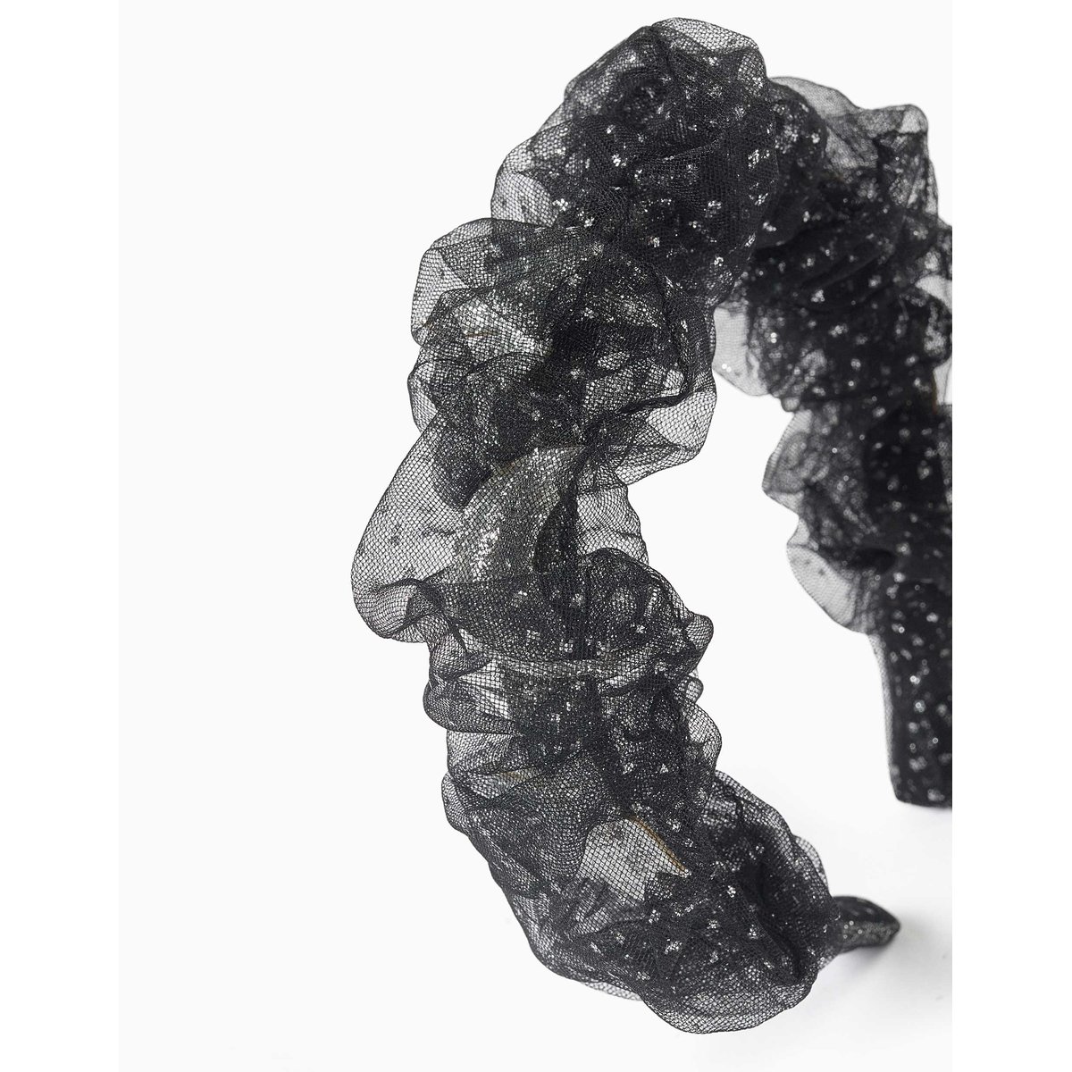 Serre-tête en tulle avec étoiles et lunes noir, ZIPPY