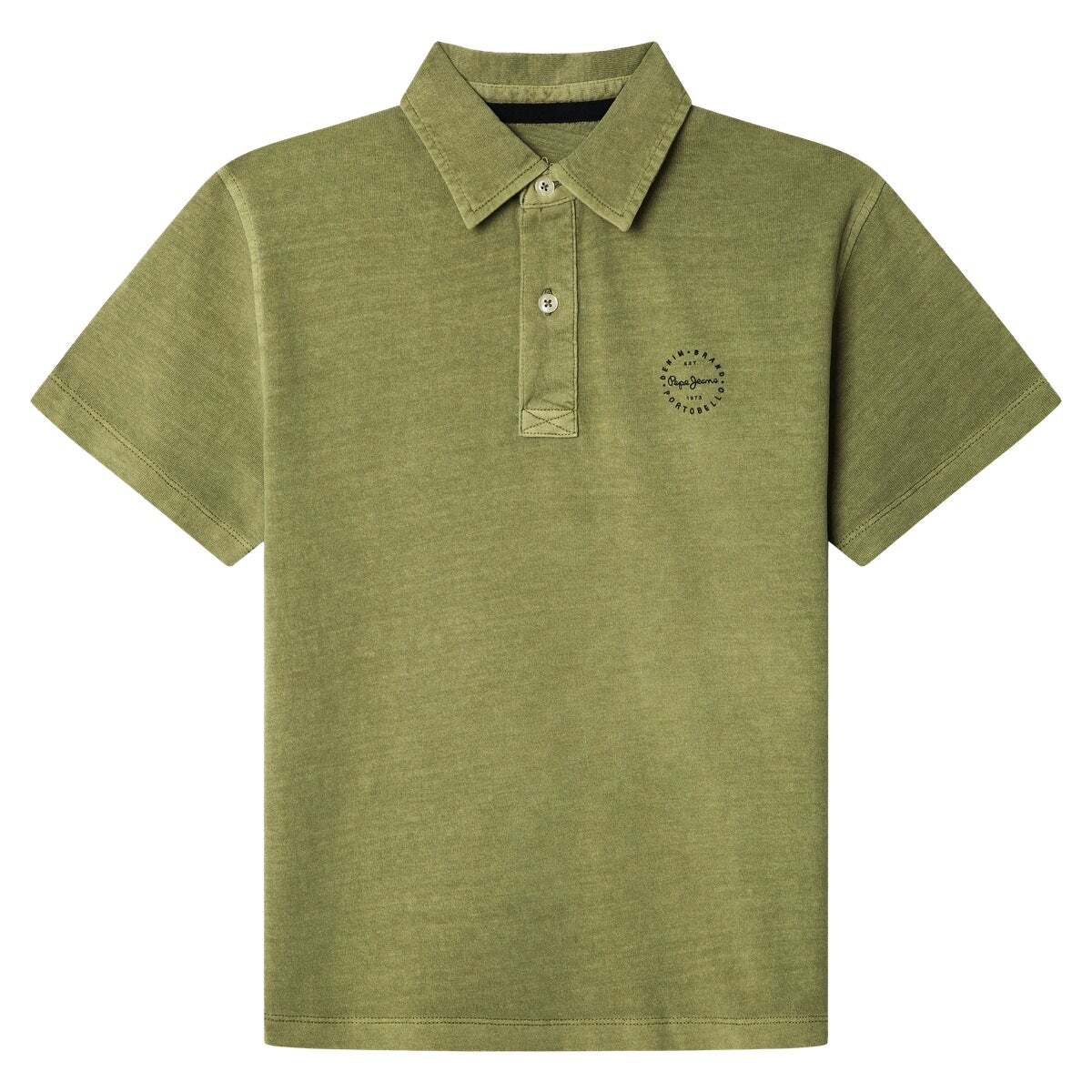 Polo Teint En Pièce Coupe Regular vert sombre, PEPE JEANS