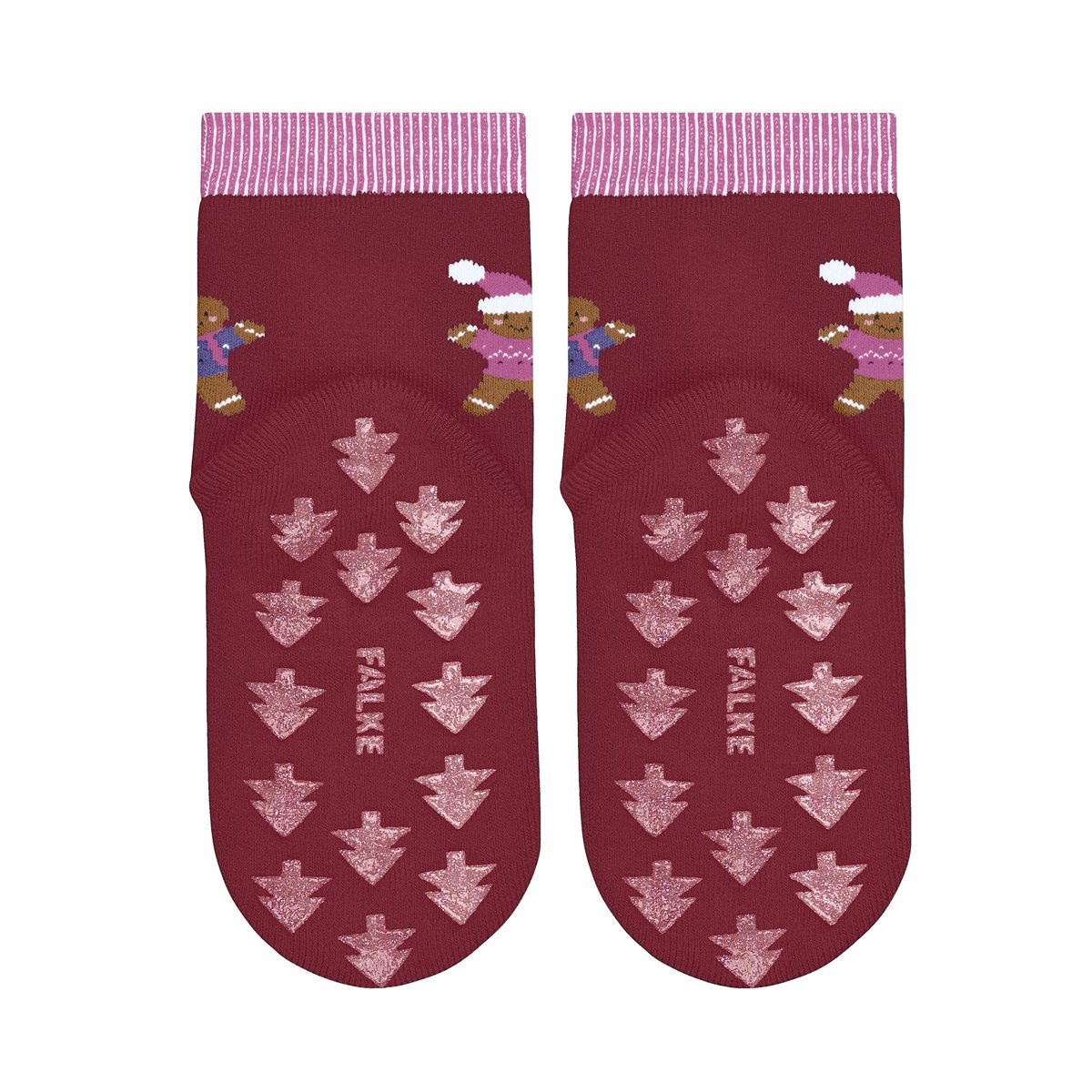 Chaussettes à picots Gingerbread Friends rouge, FALKE