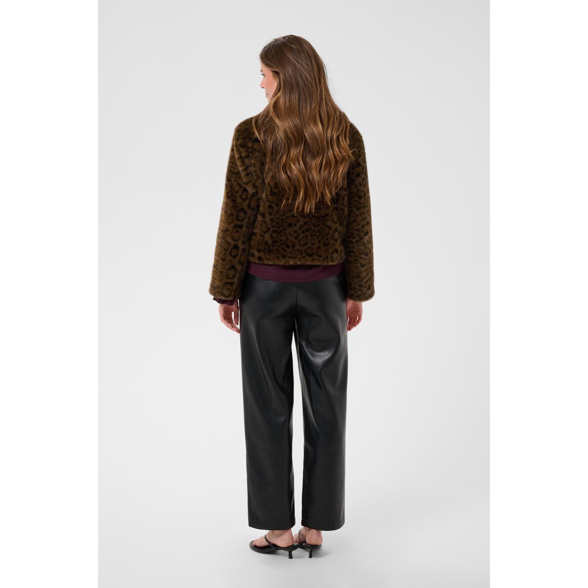 Veste marron dark animal fur, CREAM