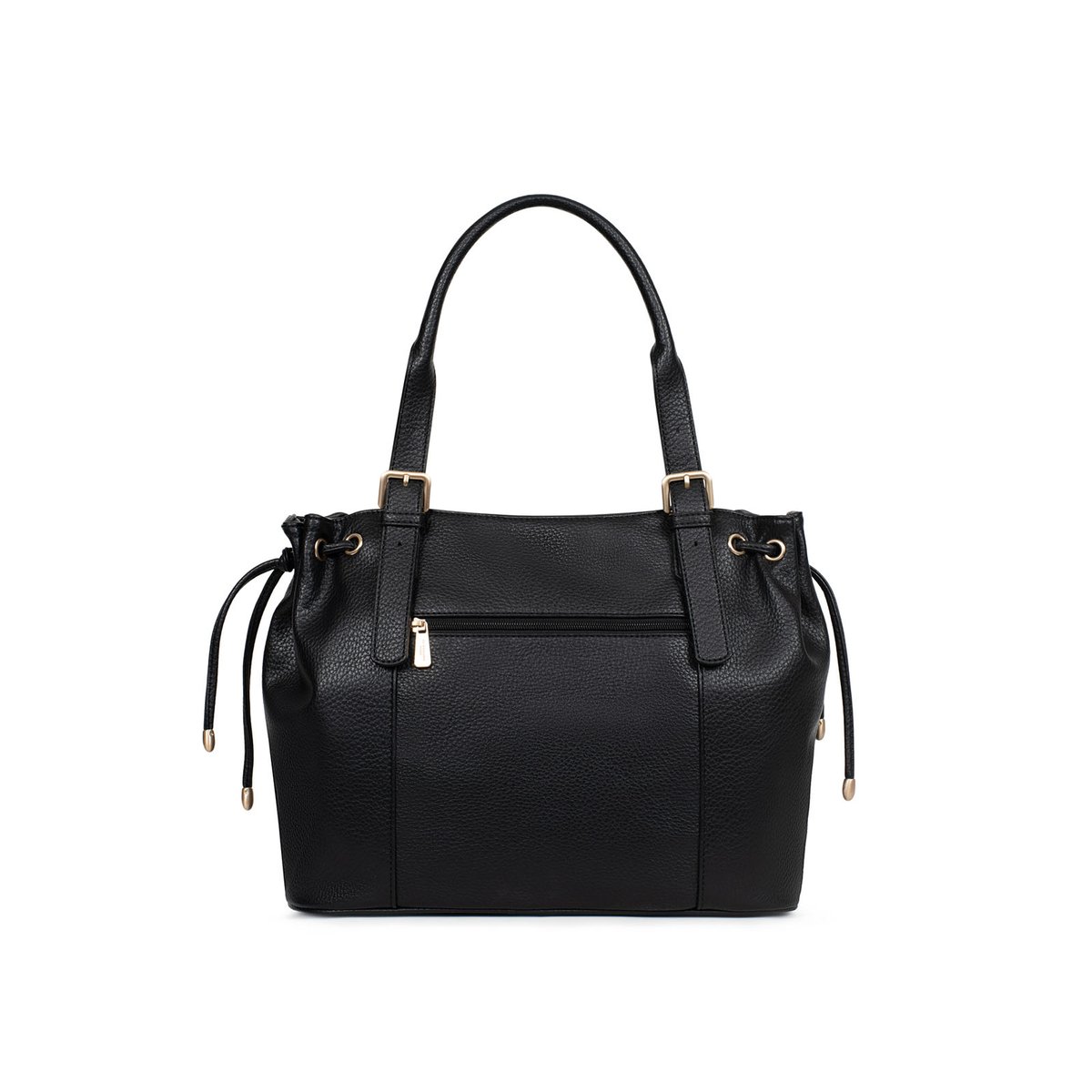 Sac cabas porté épaule  ZORA noir, HEXAGONA