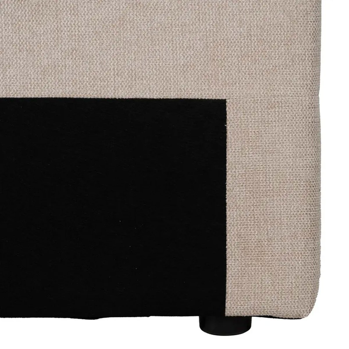 Tête de lit classique tissu beige 160x8x100cm beige, WADIGA