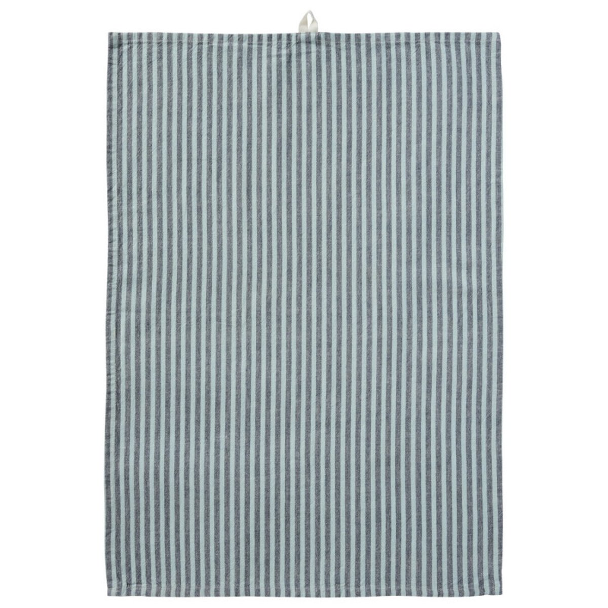 Torchon de cuisine rayures bicolores  LINEA bleu turquoise, IB LAURSEN