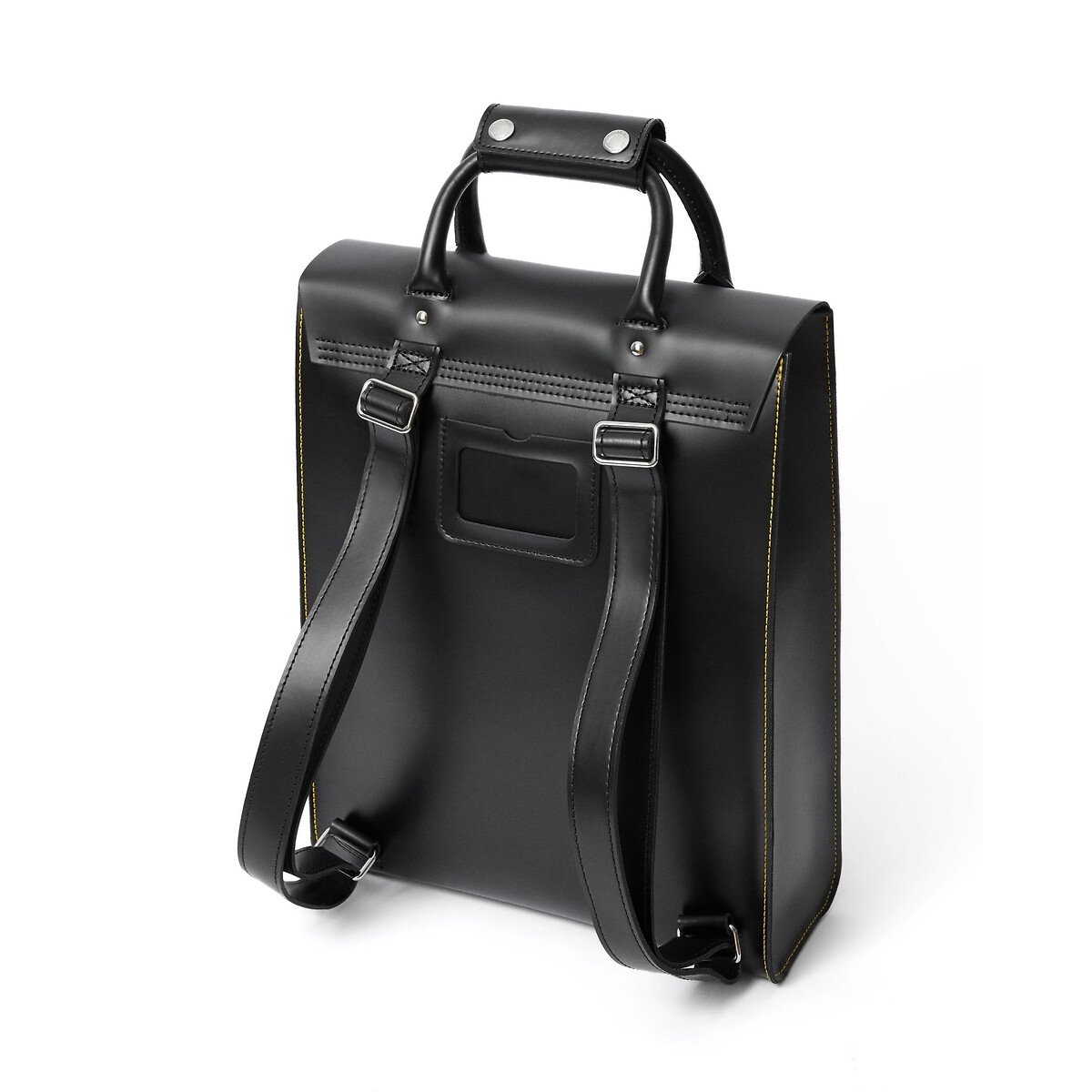 Sac à dos à compartiments, en cuir Kiev et Smooth noir, DR. MARTENS