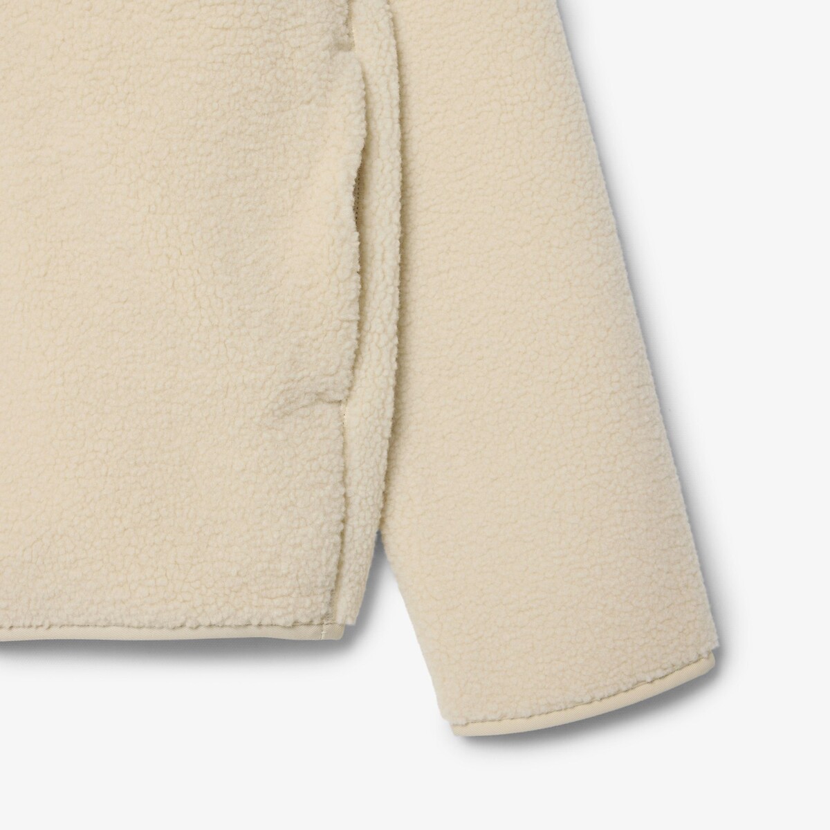 Sherpa Half Zip Sweatshirt ecru , LACOSTE