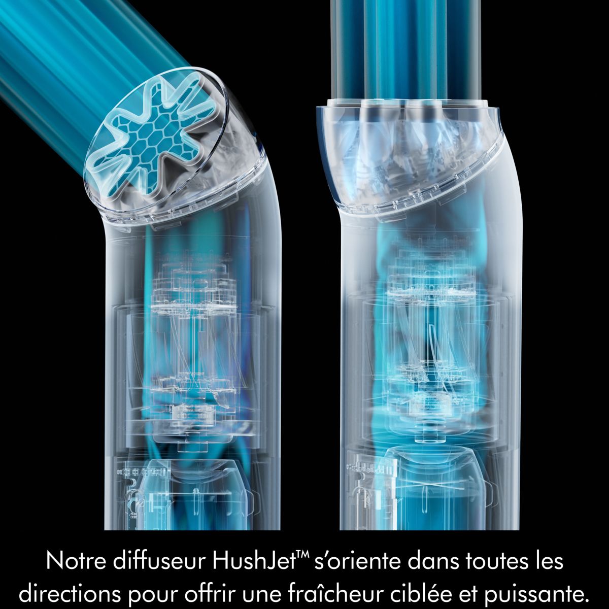 Ventilateur portable HushJet Mini Cool Bleu Cobalt couleur unique, DYSON