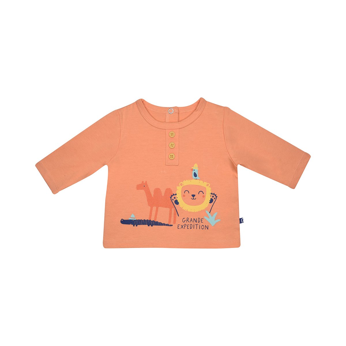 Tee shirt pantalon gaetan manches longues naissance orange, SUCRE D'ORGE