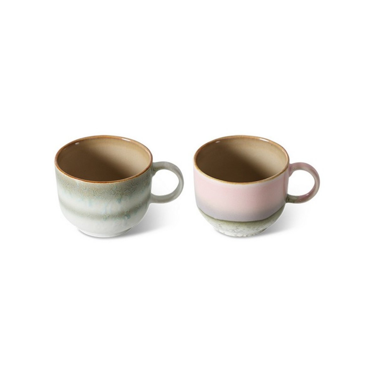 Mug grès Nova set de 2 multicolore, HKLIVING
