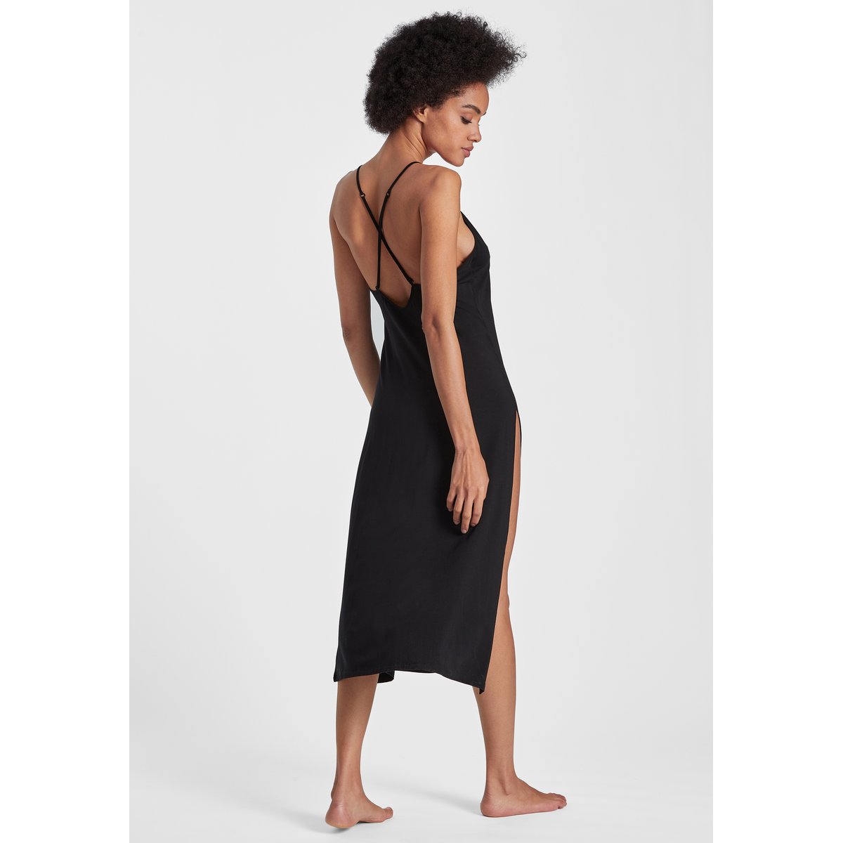 Nuisette longue Lazy Days noir, AUBADE