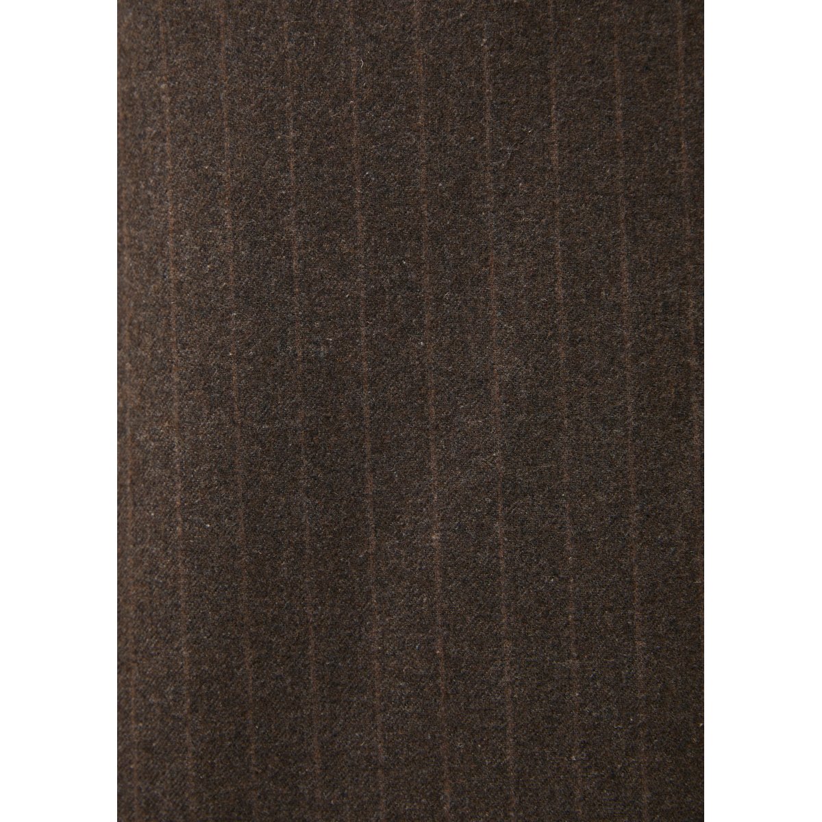 Chemise courte oversize en flanelle rayée taupe, HUMILITY