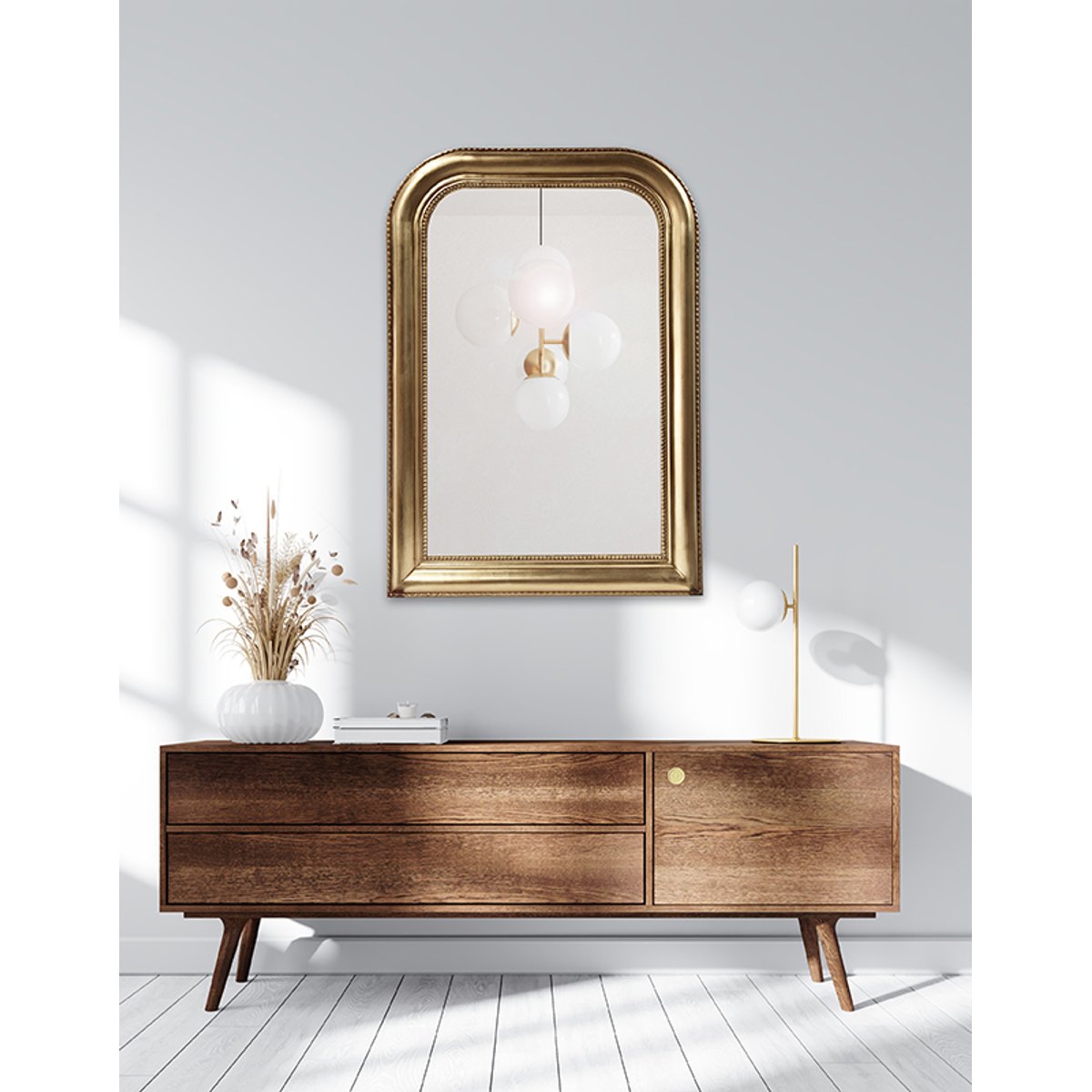 Miroir trumeau 66 x 96 cm or, EMDE