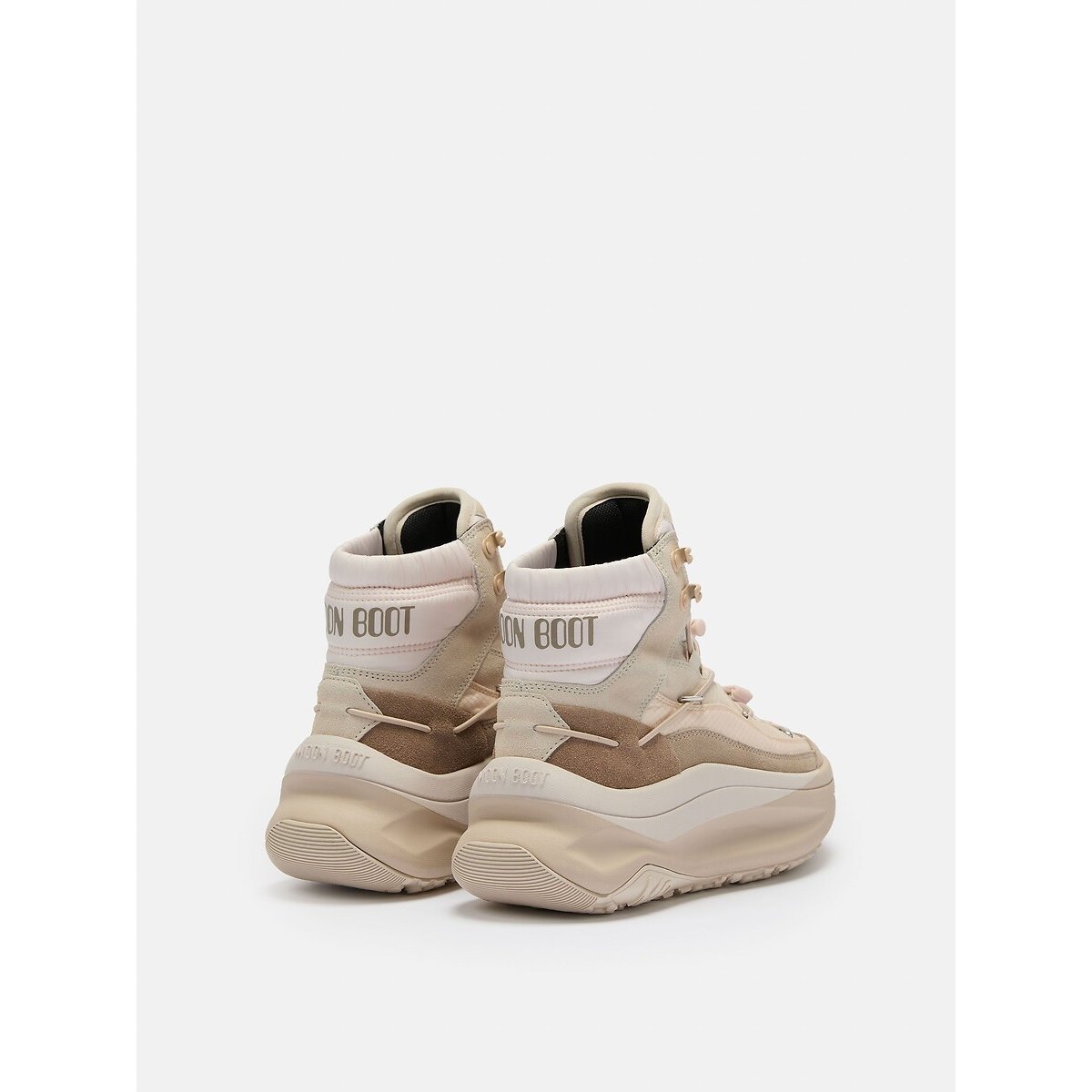 Botas MB MOON247 XLACE MID crudo/beige , MOON BOOT