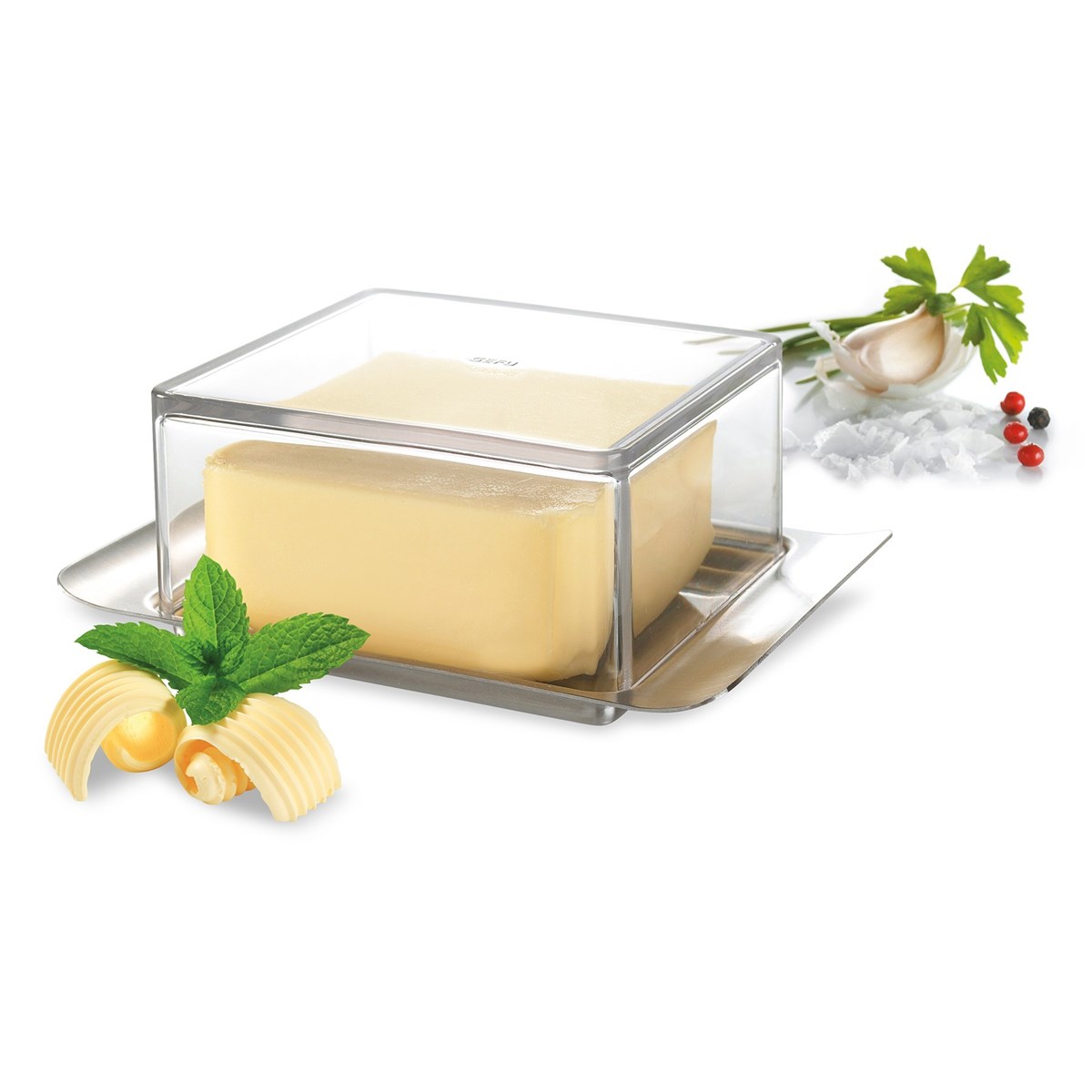 Beurrier BRUNCH 125 g argent, GEFU